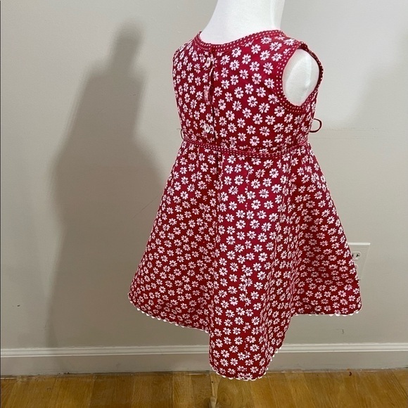Mulberribush sz 2T dress red with a white print - Picture 3 of 9